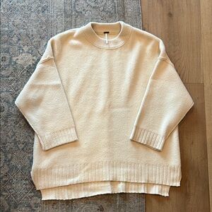 Free People Cream Sweater